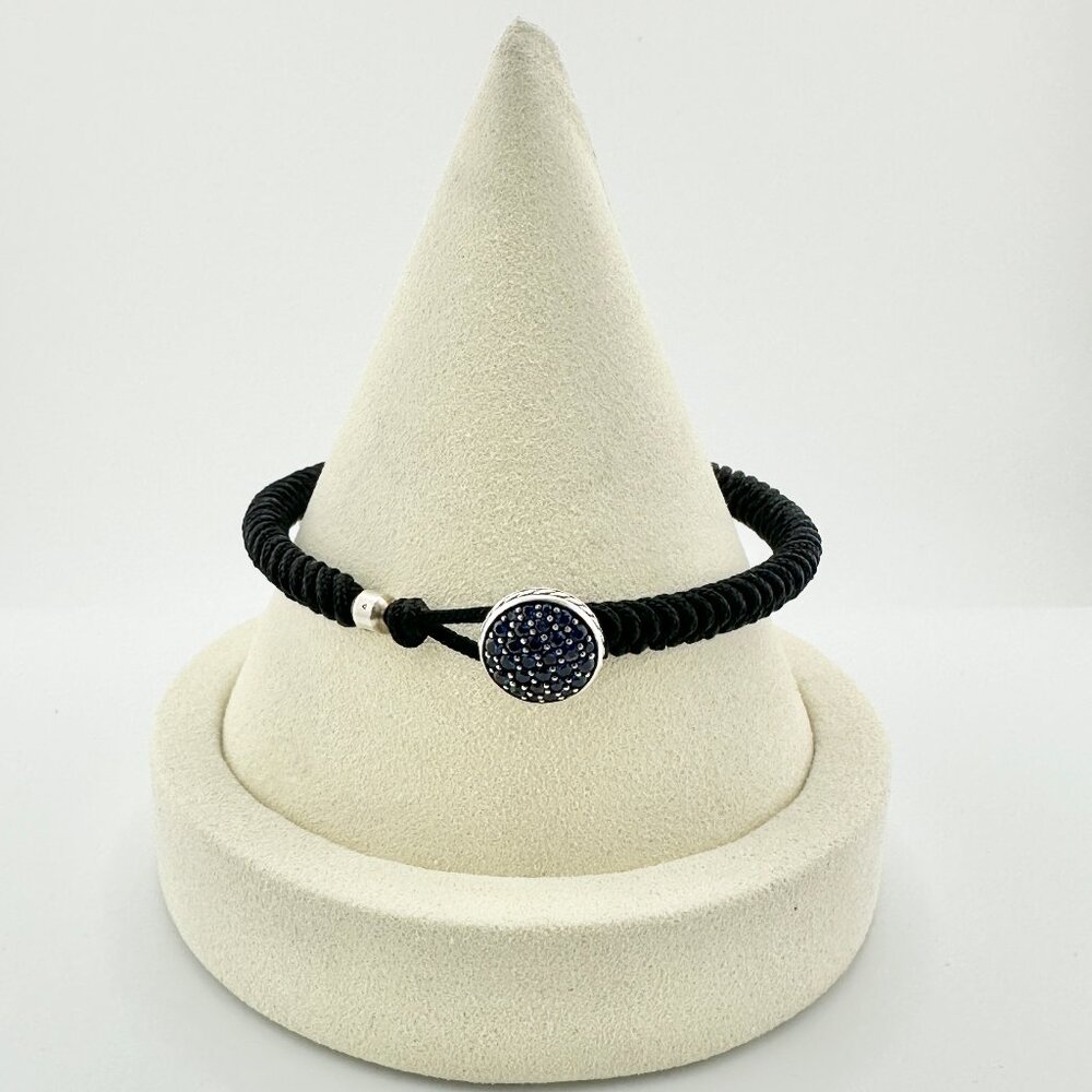David Yurman Streamline Woven Bracelet w/ Blue Sapphires - 7.5"